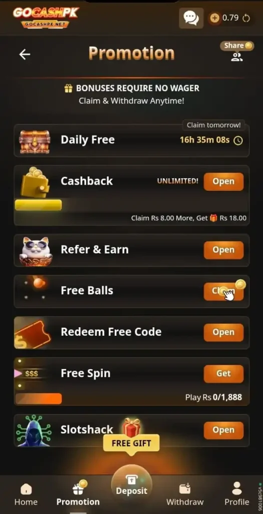 GOCASHPK Game